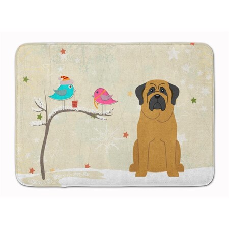 Carolines Treasures Christmas Presents Friends Mastiff Machine Washable Memory Foam Mat BB2490RUG